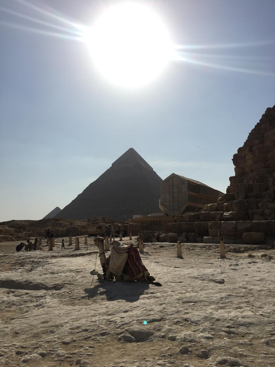 Lea in Egypt at the Pyramids